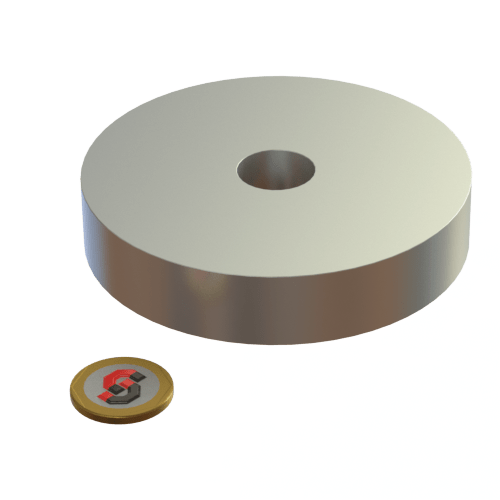 N45 Neodymium magnet ring : 100mm OD x 20mm ID x 20mm T - The Quaint Magnet Shop