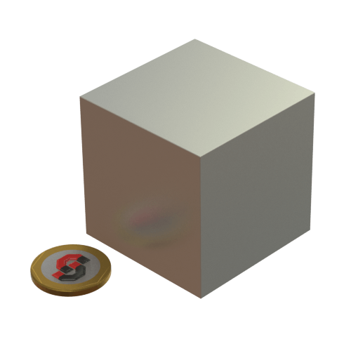 N52 Neodymium magnet 50mm cube : 50mm L x 50mm W x 50mm H - Supreme Magnets