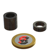 N52 Neodymium Magnet Epoxy Coat Ring 15mm OD x10mm ID x5mm H at The Quaint Magnet Shop of Supreme Magnets