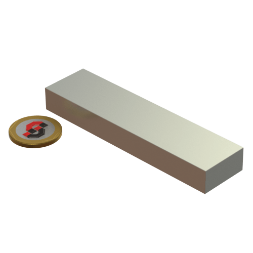 N52 Neodymium magnet block : 100mm L x 25mm W x 12mm T - Supreme Magnets