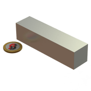 N52 Neodymium magnet block : 100mm L x 25mm W x 25mm T - Supreme Magnets