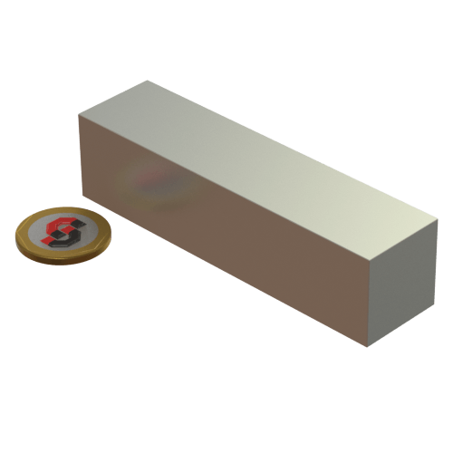 N52 Neodymium magnet block : 100mm L x 25mm W x 25mm T - Supreme Magnets