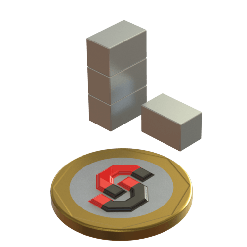 N52 Neodymium magnet block : 10mm L x 6mm W x 6mm T - Supreme Magnets