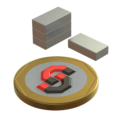 N52 Neodymium magnet block : 12mm L x 6mm W x 3mm T - Supreme Magnets