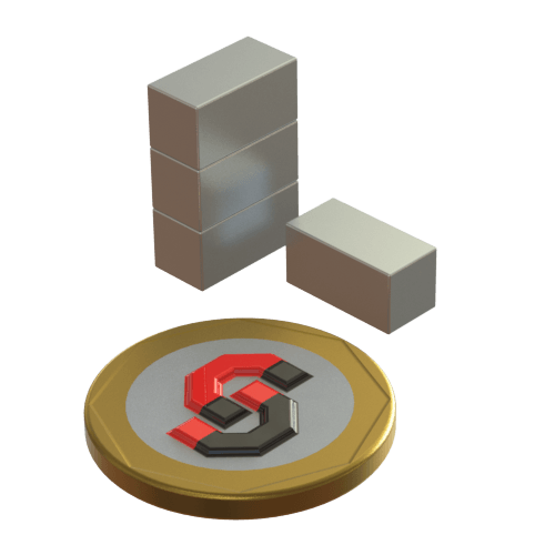 N52 Neodymium magnet block : 12mm L x 6mm W x 6mm T - Supreme Magnets