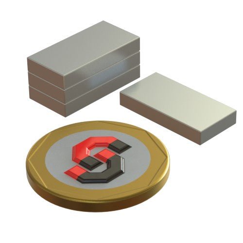 N52 Neodymium magnet block : 20mm L x 10mm W x 3mm H - The Quaint Magnet Shop