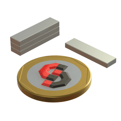N52 Neodymium magnet block : 20mm L x 5mm W x 2mm T - Supreme Magnets