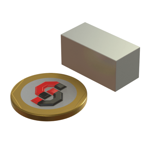N52 Neodymium magnet block : 25mm L x 12mm W x 12mm T - Supreme Magnets
