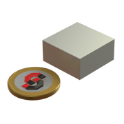 N52 Neodymium magnet block : 25mm L x 25mm W x 12mm T - Supreme Magnets