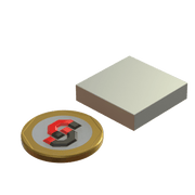 N52 Neodymium magnet block : 25mm L x 25mm W x 6mm T - Supreme Magnets
