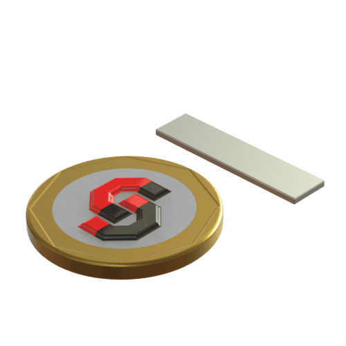 N52 Neodymium magnet block : 25mm L x 6mm W x 1mm T - Supreme Magnets