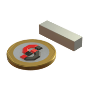 N52 Neodymium magnet block : 25mm L x 6mm W x 6mm T - Supreme Magnets
