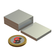 N52 Neodymium magnet block : 30mm L x 30mm W x 4mm T - Supreme Magnets