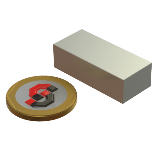 N52 Neodymium magnet block : 34mm L x 15mm W x 10mm T - Supreme Magnets