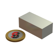 N52 Neodymium magnet block : 40mm L x 20mm W x 15mm T - Supreme Magnets
