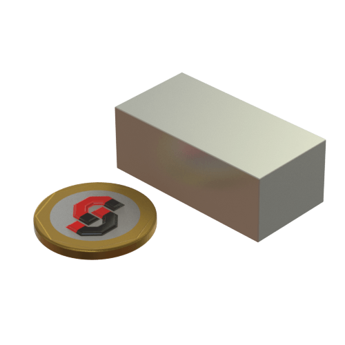 N52 Neodymium magnet block : 40mm L x 20mm W x 15mm T - Supreme Magnets