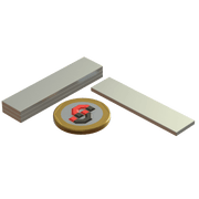 N52 Neodymium magnet block : 50mm L x 12mm W x 2mm T - Supreme Magnets