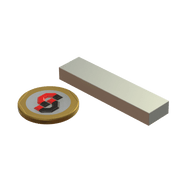 N52 Neodymium magnet block : 50mm L x 12mm W x 6mm T - Supreme Magnets