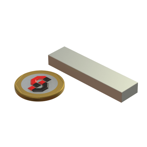 N52 Neodymium magnet block : 50mm L x 12mm W x 6mm T - Supreme Magnets
