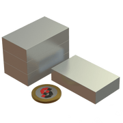 N52 Neodymium magnet block : 50mm L x 30mm W x 12mm T - The Quaint Magnet Shop