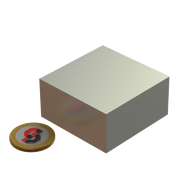 N52 Neodymium magnet block : 50mm L x 50mm W x 25mm T - Supreme Magnets