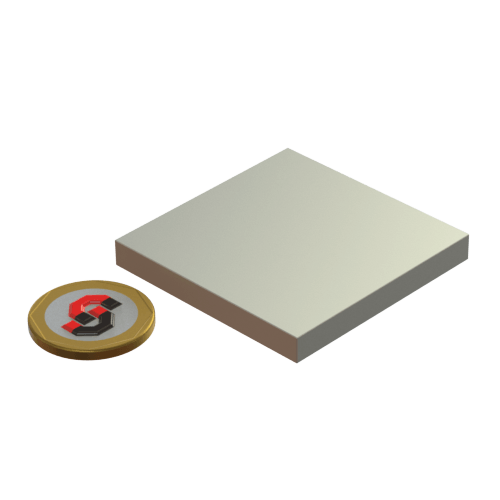 N52 Neodymium magnet block : 50mm L x 50mm W x 6mm T - Supreme Magnets