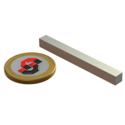 N52 Neodymium magnet block : 50mm L x 5mm W x 5mm T - Supreme Magnets