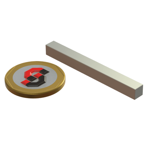 N52 Neodymium magnet block : 50mm L x 5mm W x 5mm T - Supreme Magnets