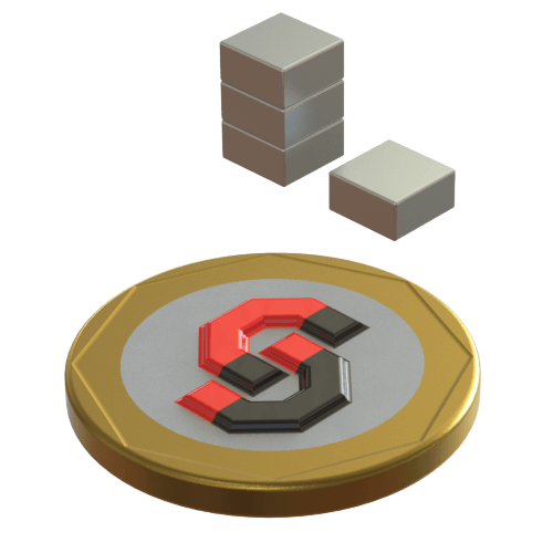 N52 Neodymium magnet block : 6mm L x 6mm W x 3mm T - Supreme Magnets