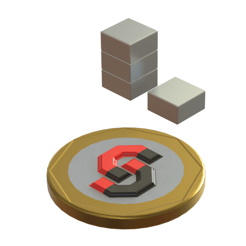 N52 Neodymium magnet block : 7.4mm L x 7.1mm W x 3.7mm T - Supreme Magnets