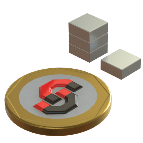 N52 Neodymium magnet block : 7.4mm L x 7.4mm W x 3mm T - Supreme Magnets