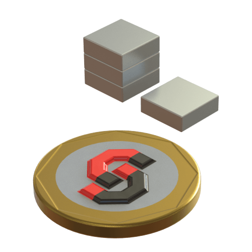 N52 Neodymium magnet block : 9mm L x 9mm W x 3mm T - Supreme Magnets