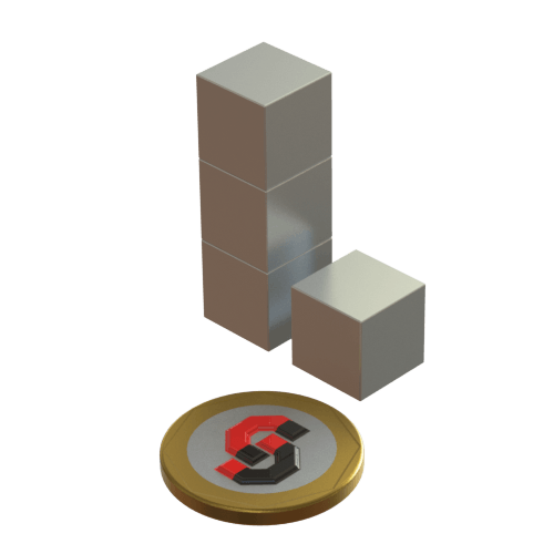 N52 Neodymium magnet cube : 12mm - Supreme Magnets