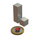N52 Neodymium magnet cube : 12mm - Supreme Magnets