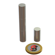 N52 Neodymium magnet cylinder : 10mm OD x 20mm T