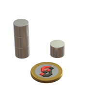 N52 Neodymium magnet cylinder : 12mm OD x 10mm T