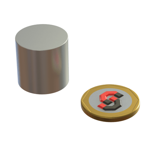 N52 Neodymium magnet cylinder : 22.5mm OD x 22mm T - Supreme Magnets