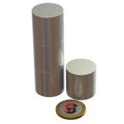 N52 Neodymium magnet cylinder: 25mm OD x 25mm T