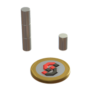 N52 Neodymium magnet cylinder : 6mm OD x 10mm T - Supreme Magnets