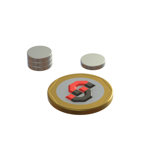 N52 Neodymium magnet disc : 10mm OD x 2mm T - Supreme Magnets