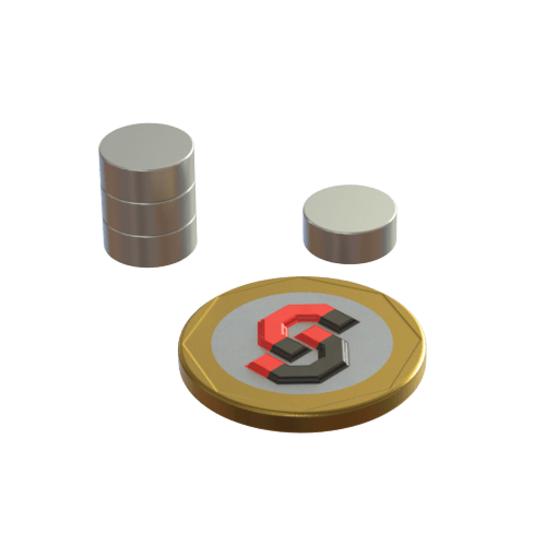 N52 Neodymium magnet disc : 10mm OD x 4mm T - Supreme Magnets