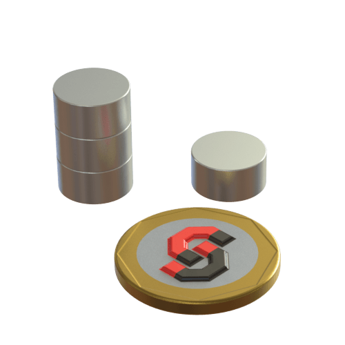 N52 Neodymium magnet disc : 12mm OD x 6mm T - Supreme Magnets