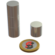 N52 Neodymium magnet disc : 15mm OD x 15mm T