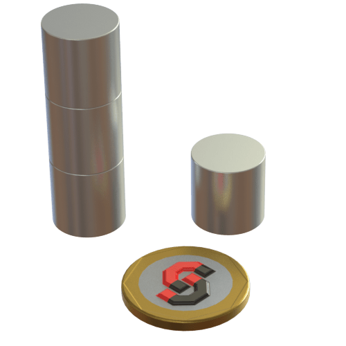 N52 Neodymium magnet disc : 15mm OD x 15mm T - The Quaint Magnet Shop