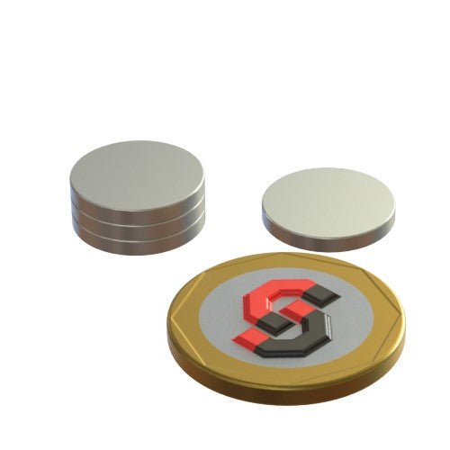 N52 Neodymium magnet disc : 15mm OD x 2mm H - The Quaint Magnet Shop