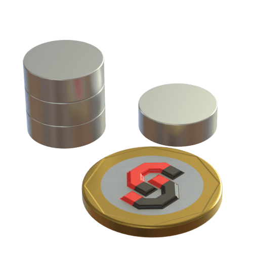 N52 Neodymium magnet disc : 15mm OD x 5mm T - Supreme Magnets