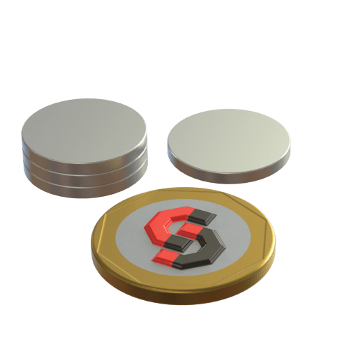 N52 Neodymium magnet disc : 18mm OD x 2mm T - The Quaint Magnet Shop