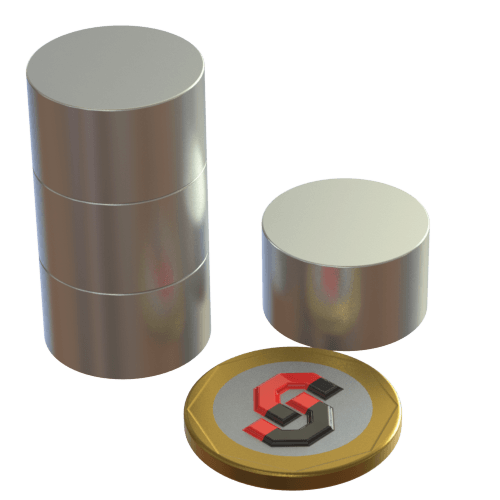 N52 Neodymium magnet disc : 20mm OD x 12mm T - Supreme Magnets