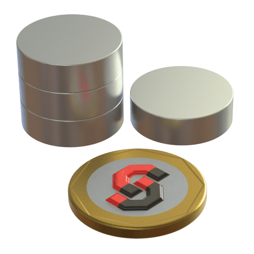 N52 Neodymium magnet disc : 20mm OD x 6mm T - Supreme Magnets