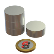 N52 Neodymium magnet disc : 25mm OD x 10mm T